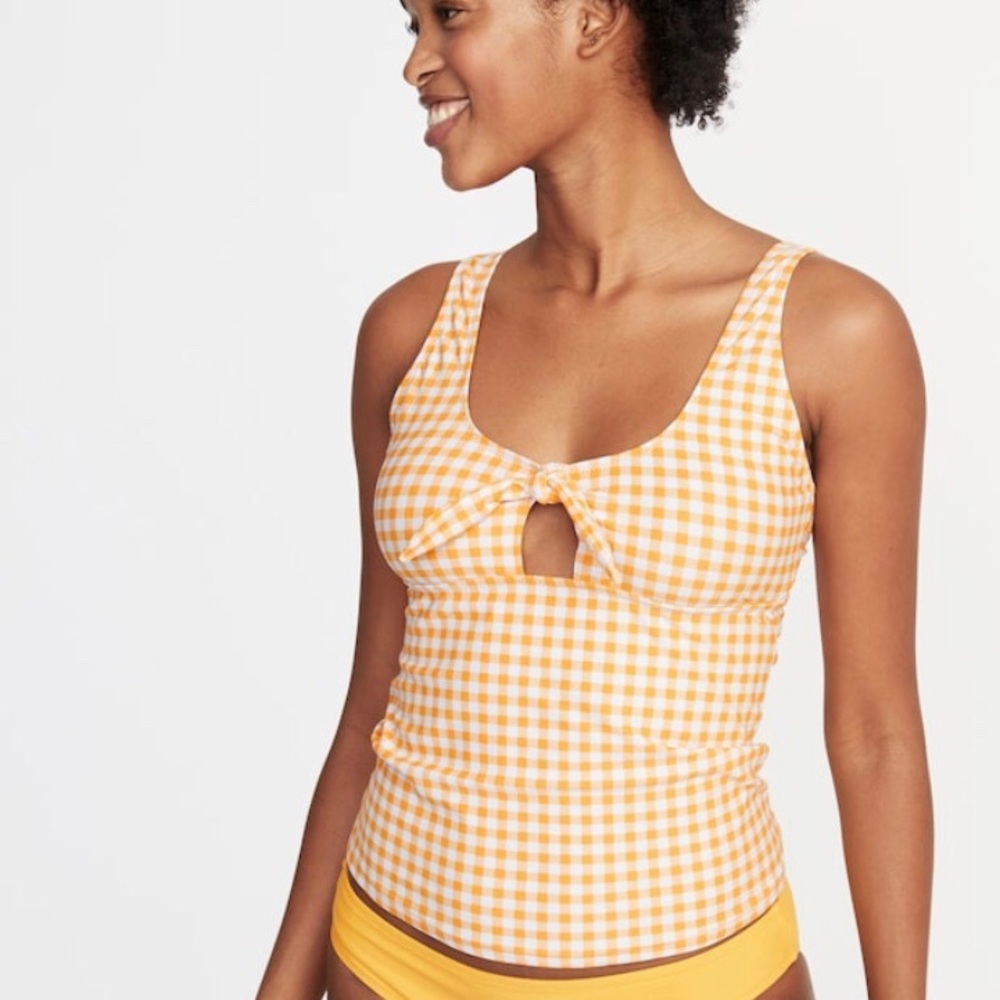 OLD NAVY Gingham Tankini Swim Top. NWT.